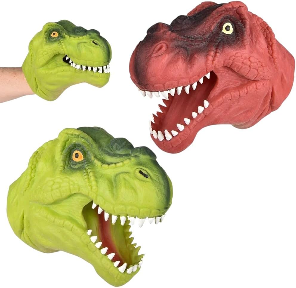 Shop ZoomBee stretchy T-Rex dinosaur puppets set of two