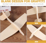 Toddmomy wooden toy plane side profile