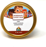 Punkin Butt Baby Chest Rub with Rosemary front packaging gold tin