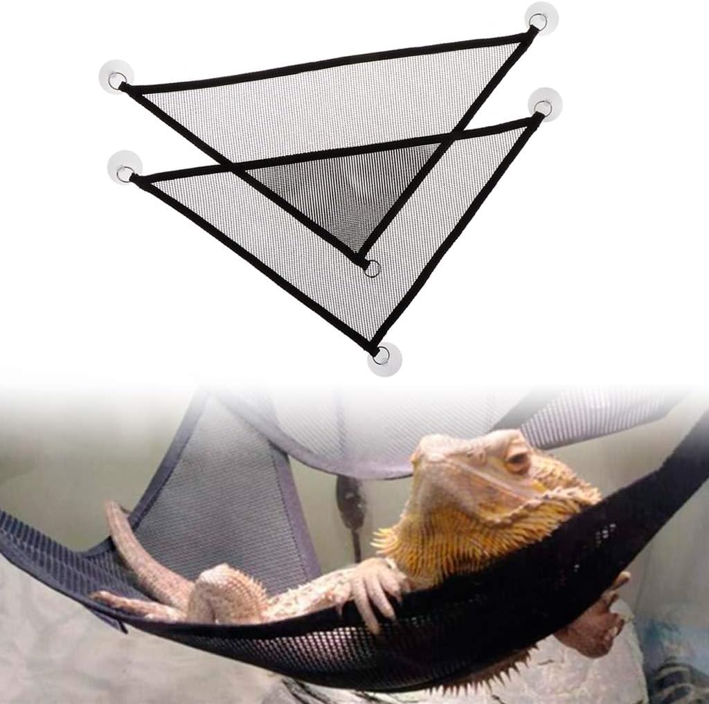 Mytagos 2Pcs bearded dragon lizard hammock front view