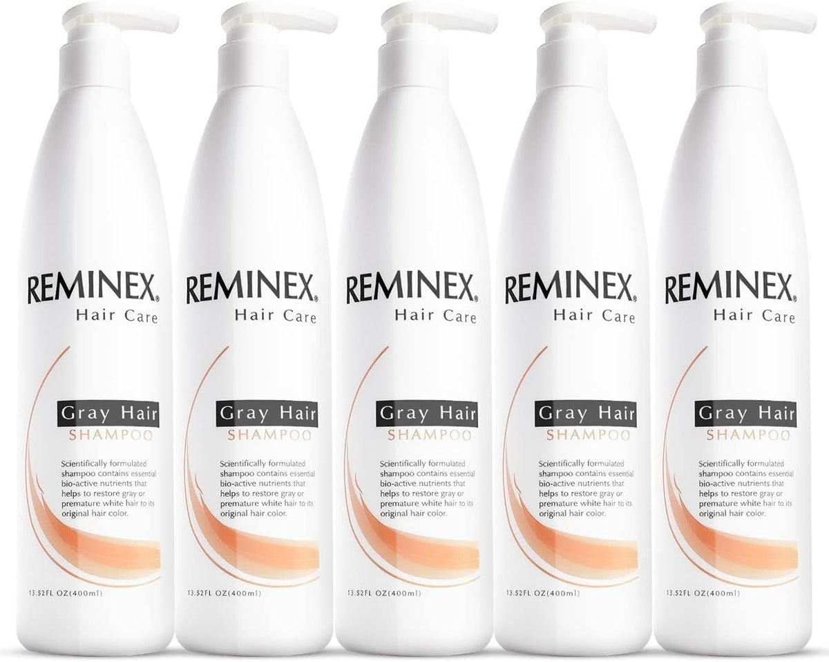 Reminex Anti Gray Hair Shampoo - Proprietary Treatment Infused with Argan Oil To Help Restore Gray And White Hair To Its Natural Color - 13.5 Oz No Paraben (1 Pack) - Image 10
