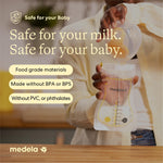 Complete Medela 50 count storage bags retail package layout
