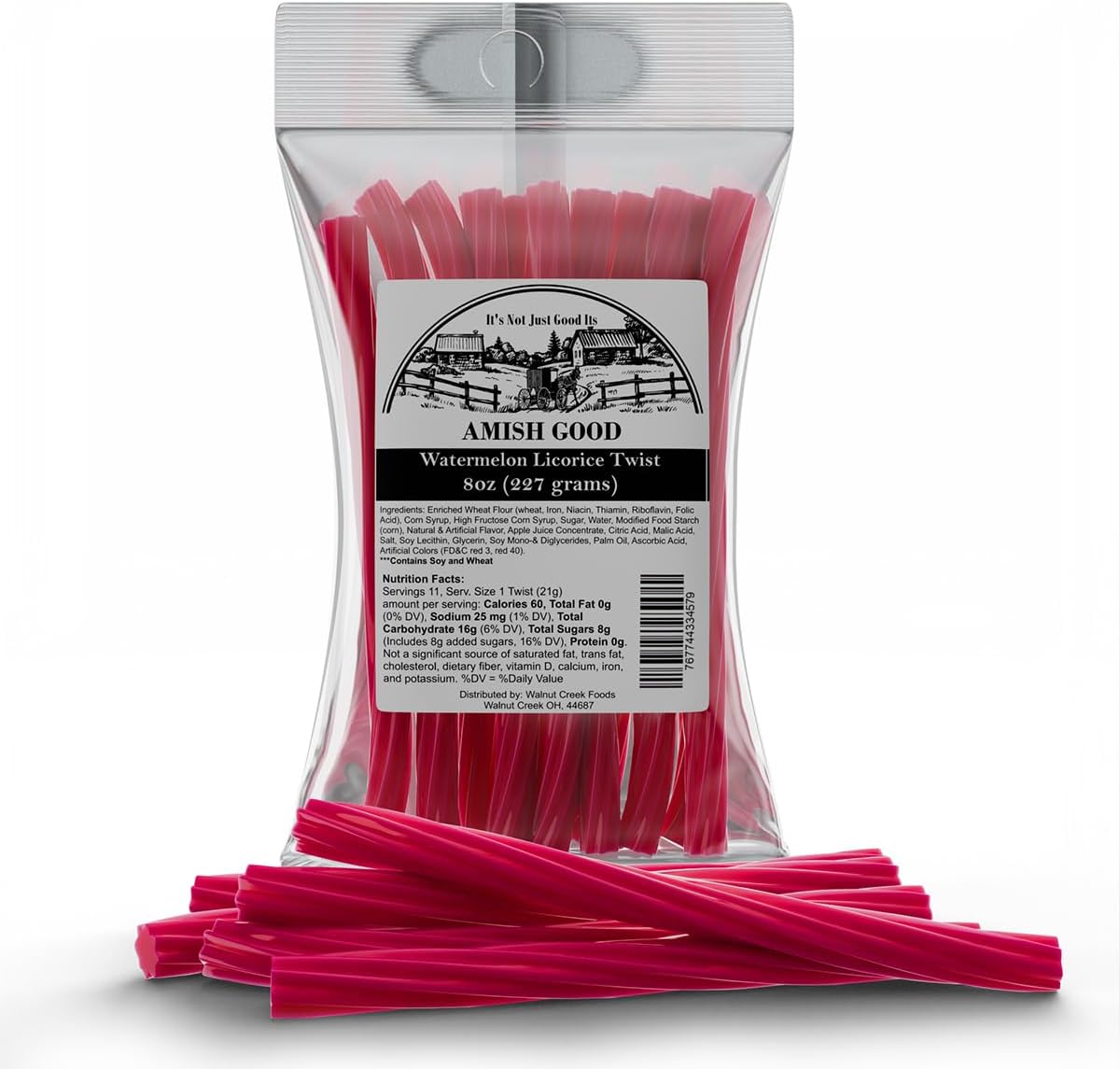 Amish Good Gourmet Licorice Twist Candy - Premium Sweet & Chewy Treat, Cinnamon Jumbo Licorice Twist Perfect Snack Under 100 Calories (2 Pack) - Image 14