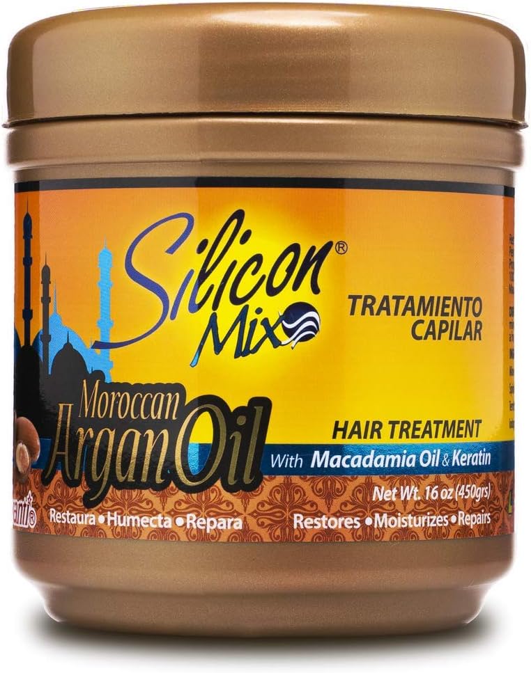 Silicon Mix Moroccan Argan Oil Hair Treatment rich creamy texture display