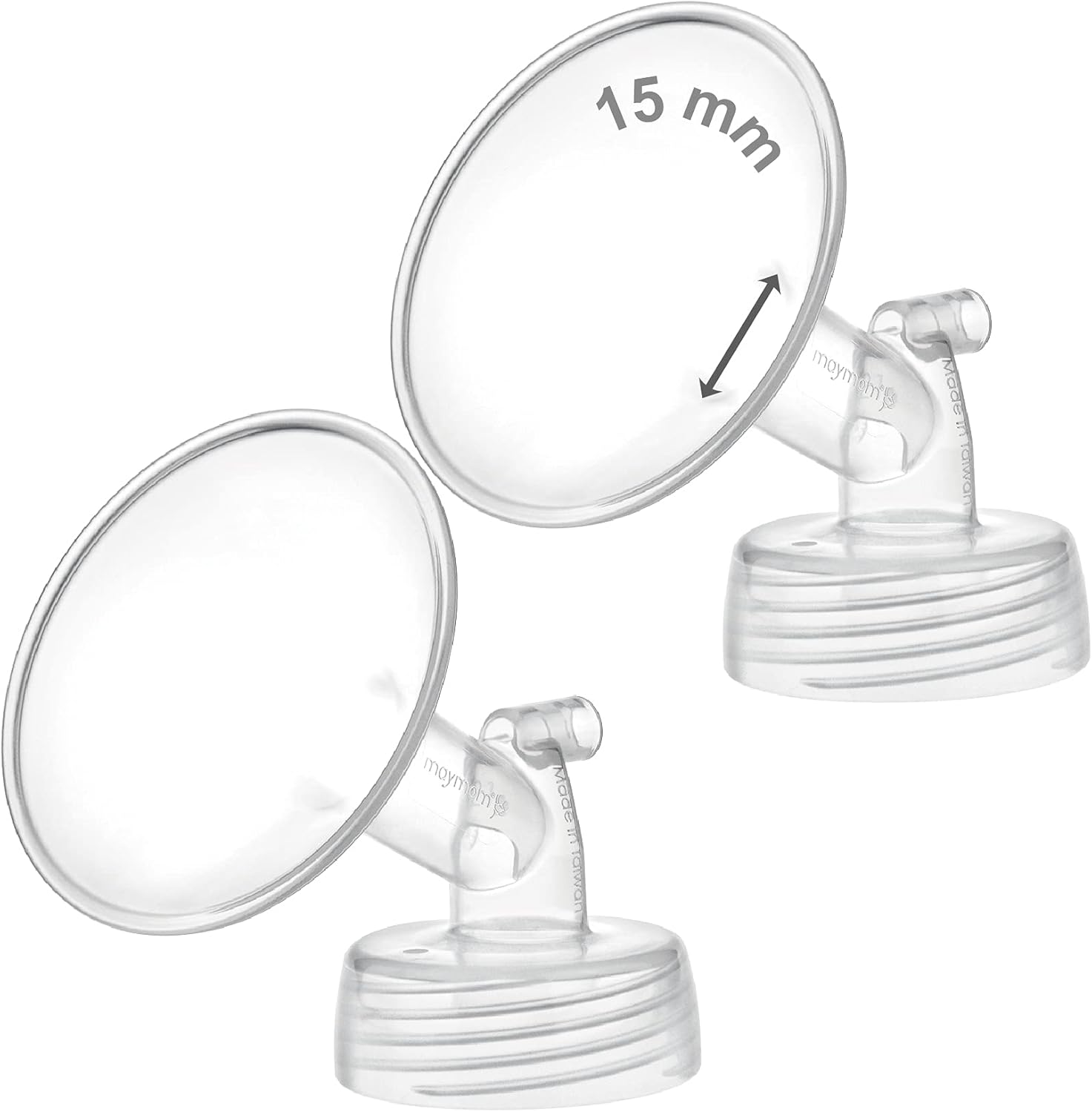 Maymom 15mm wide neck flange set for Spectra and Ameda pumps