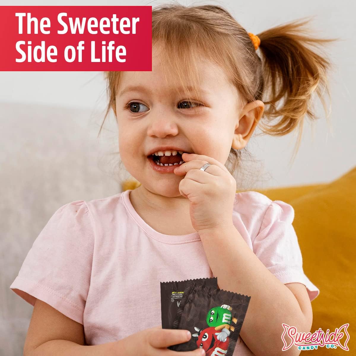 Top view of the premium Sweetside Candy Co. chocolate bundle highlighting the two pounds volume.
