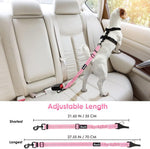 SlowTon reflective dog safety belt in car