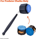 Octagon pool cue chalk holder open port detail