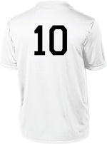 Code Four Athletics custom player number print detail