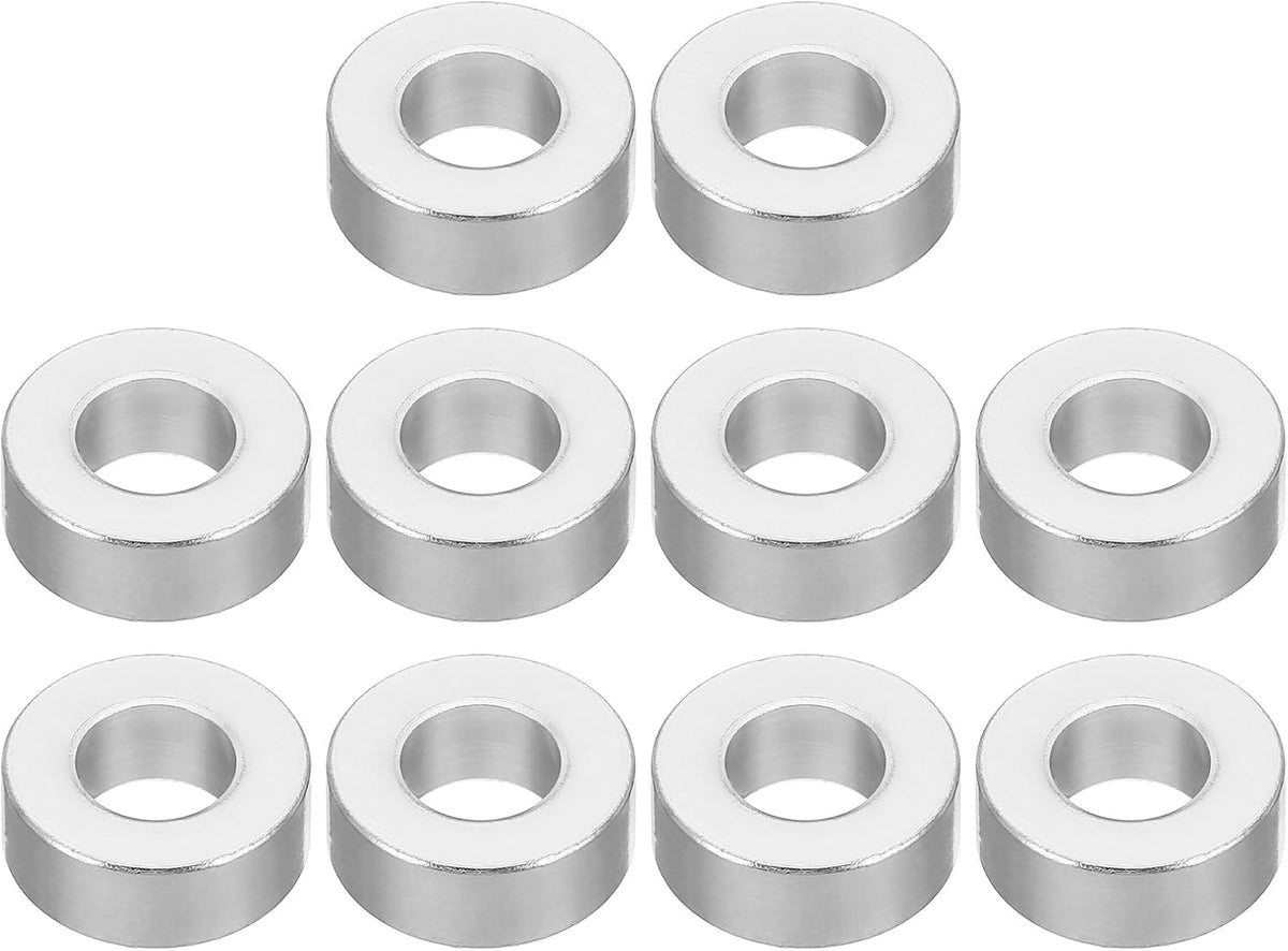 PATIKIL M8 Aluminum Spacers, 10Pcs Metal Spacer Aluminum Round 8.2mm ID x 12mm OD x 2mm L Thickness Aluminum Spacer Screw Standoff for 5/16" or M8 Screw Bolts - Image 14
