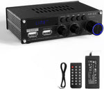 Sunbuck mini amplifier front view showcasing digital display and control knobs