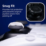 Black Convex Thumb Grip Caps Close Up Surface Texture