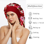 Oumrote hair bonnet showing wide elastic band