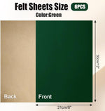Dark green velvet craft sheets stacked