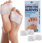 Dr. Frederick's Original Open Toe Sleeves front view showing gel cushioning.