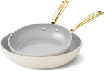 Sanho Ceramic NonStick Frying Pan, 8 Inch Frying Pans Skillet, Non Stick Egg Pans with Cool Touch PVD Handle for Induction, Dishwasher & Oven Safe, PTFE & PFOA Free, Non Toxic for Healthy Cooking - Image 14