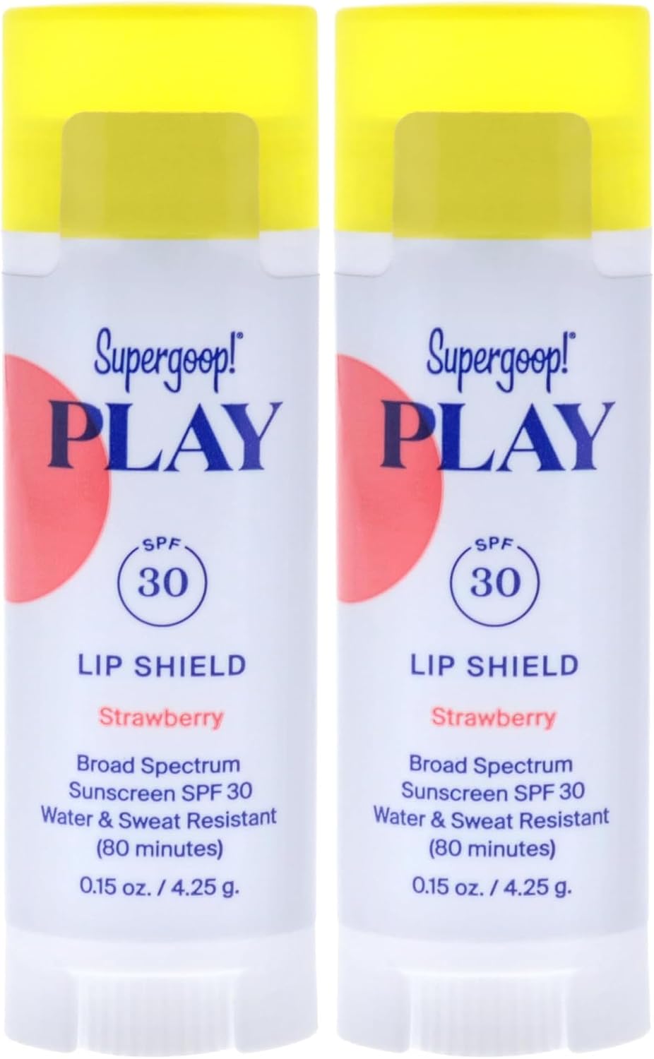 Supergoop water resistant lip balm in hand