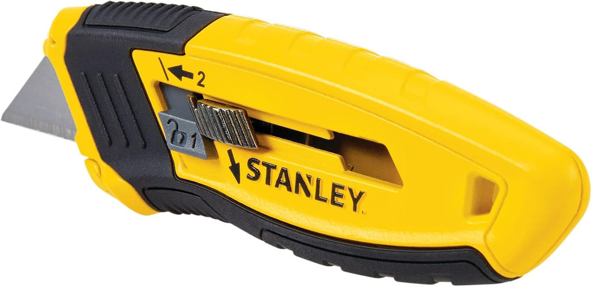 Stanley utility knife blade extension safety mechanism