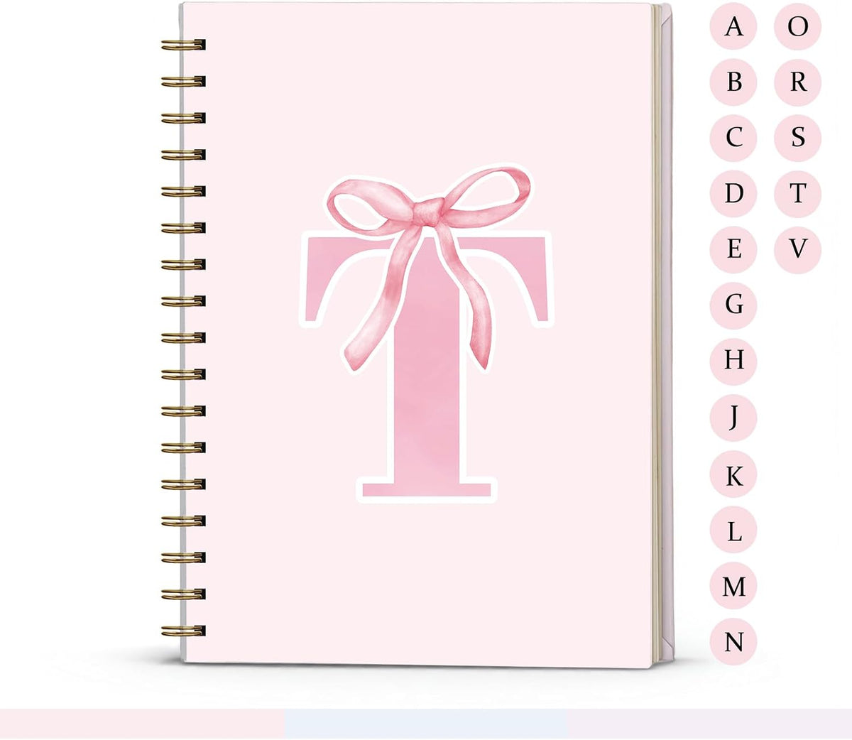 Personalized initial M stationery gift presentation