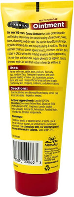 Close up of Manna Pro Corona ointment tube texture