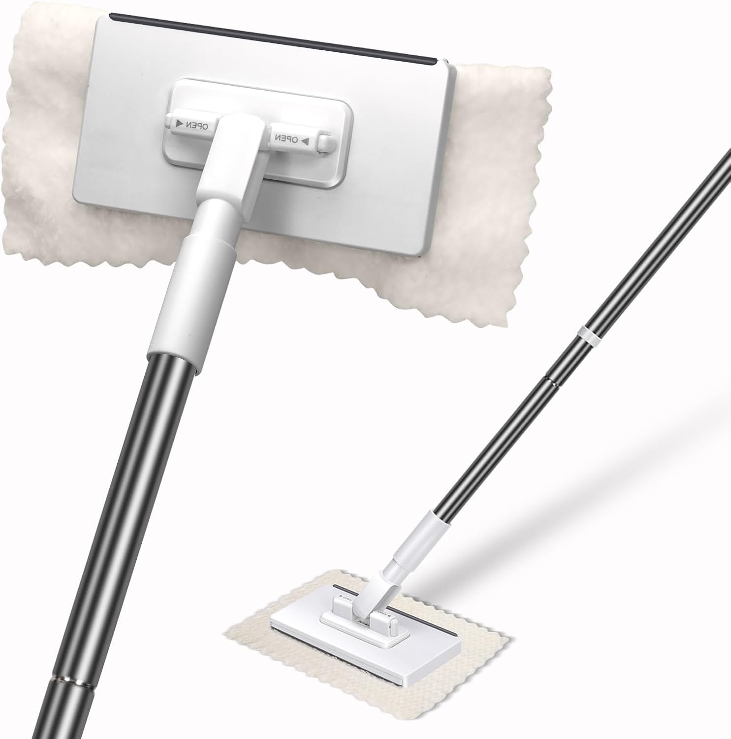 Masthome mini sweeper mop front view showing compact flat head design