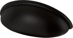 Franklin Brass matte black cabinet handles front view