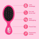 Wet Brush Squirt pink mini hairbrush
