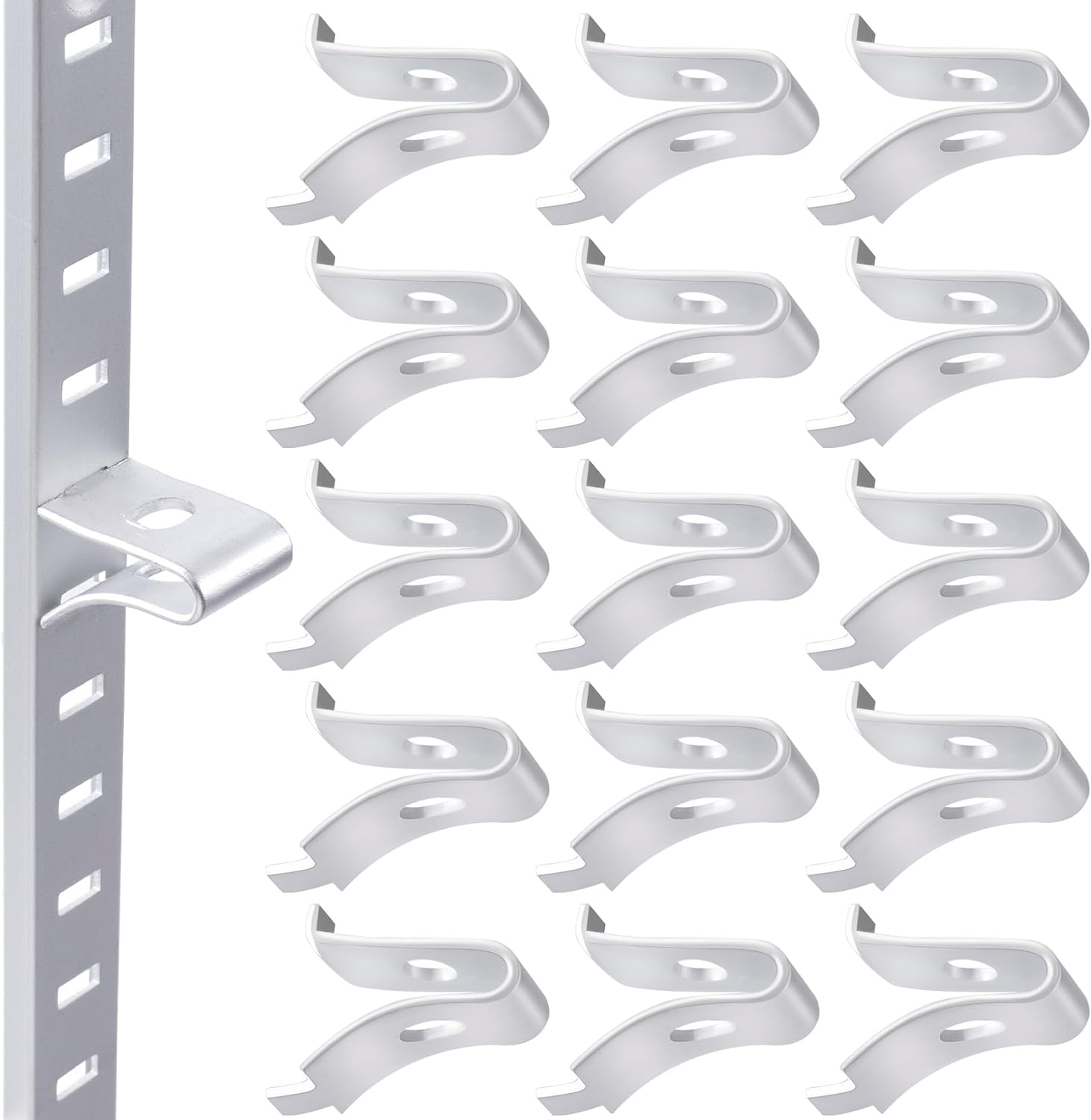 Isslly cabinet shelf clips front view and packaging