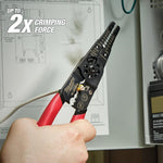 Side profile view of heavy-duty Milwaukee electrical stripping plier