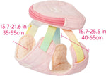 Touchdog pink pet backpack harness highlighting the escape proof design.