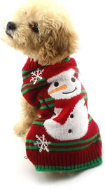 NACOCO Dog Snow Sweater - Snowman Holiday Pet Clothes for Small Dogs and Cats - Christmas Xmas New Year (Snowman, M) - Image 13