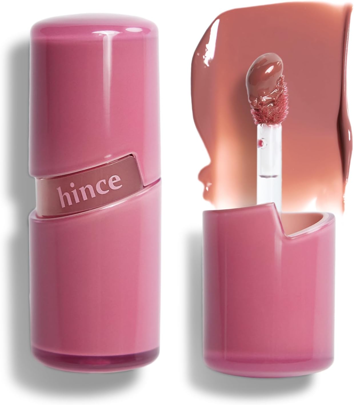 HINCE Raw Glow Lip Tint - Stain Glazed, Glossy Dewy Lip Gloss, Non Sticky & Long Wearing for Natural Glass Glow, Hydrating, Moisturizing Liquid Lipstick, Vegan, 0.13 fl.oz. (CHAI, 11) - Image 1