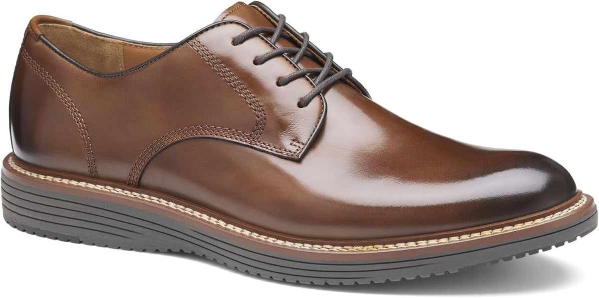 Johnston & Murphy Men's Upton Plain Toe Oxford Shoe front view