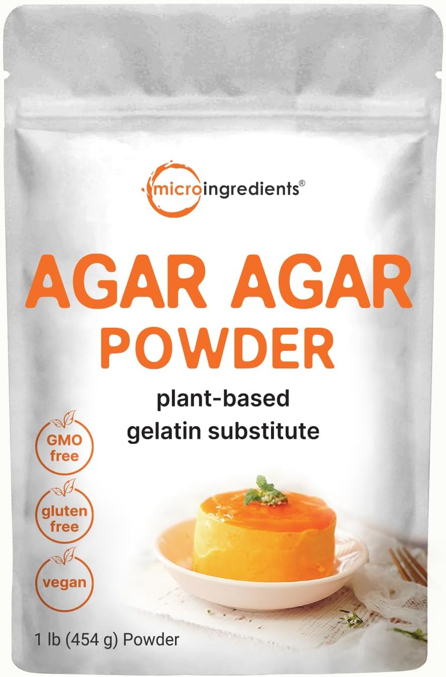 Micro Ingredients agar agar powder front view packaging
