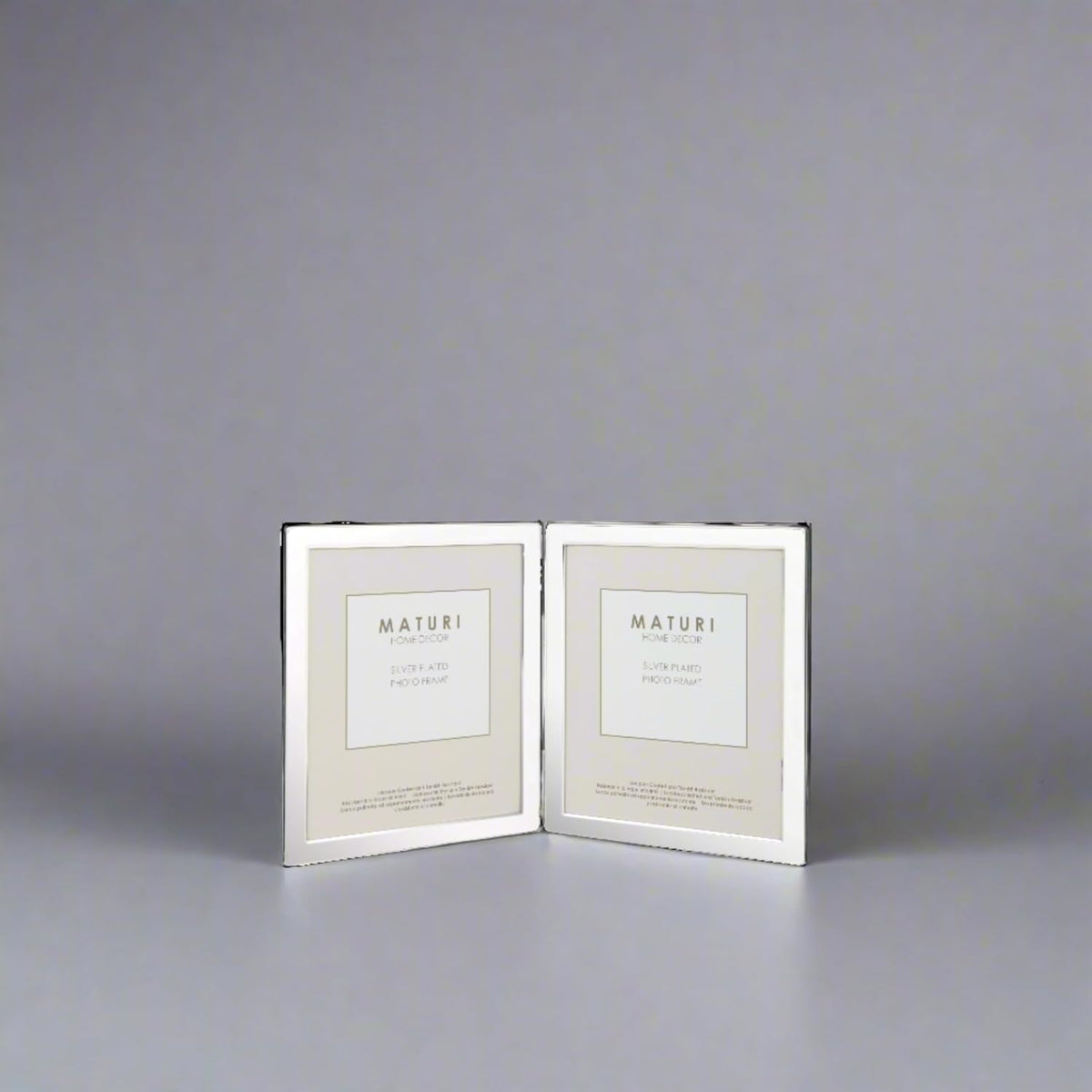 Maturi flat edge double portrait frame hinge mechanism