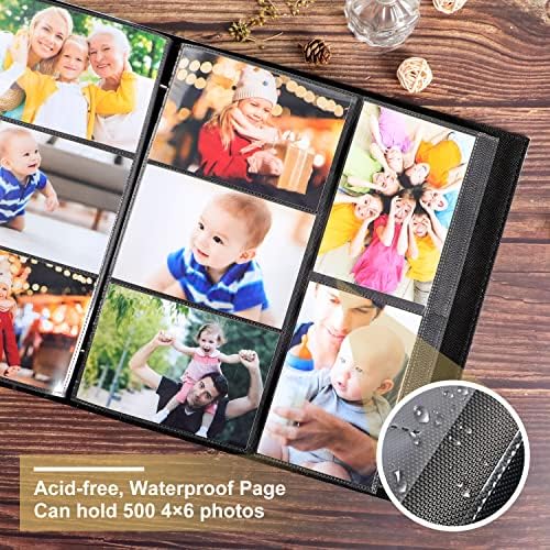 Ywlake 4x6 inches acid free archival safe picture album close up