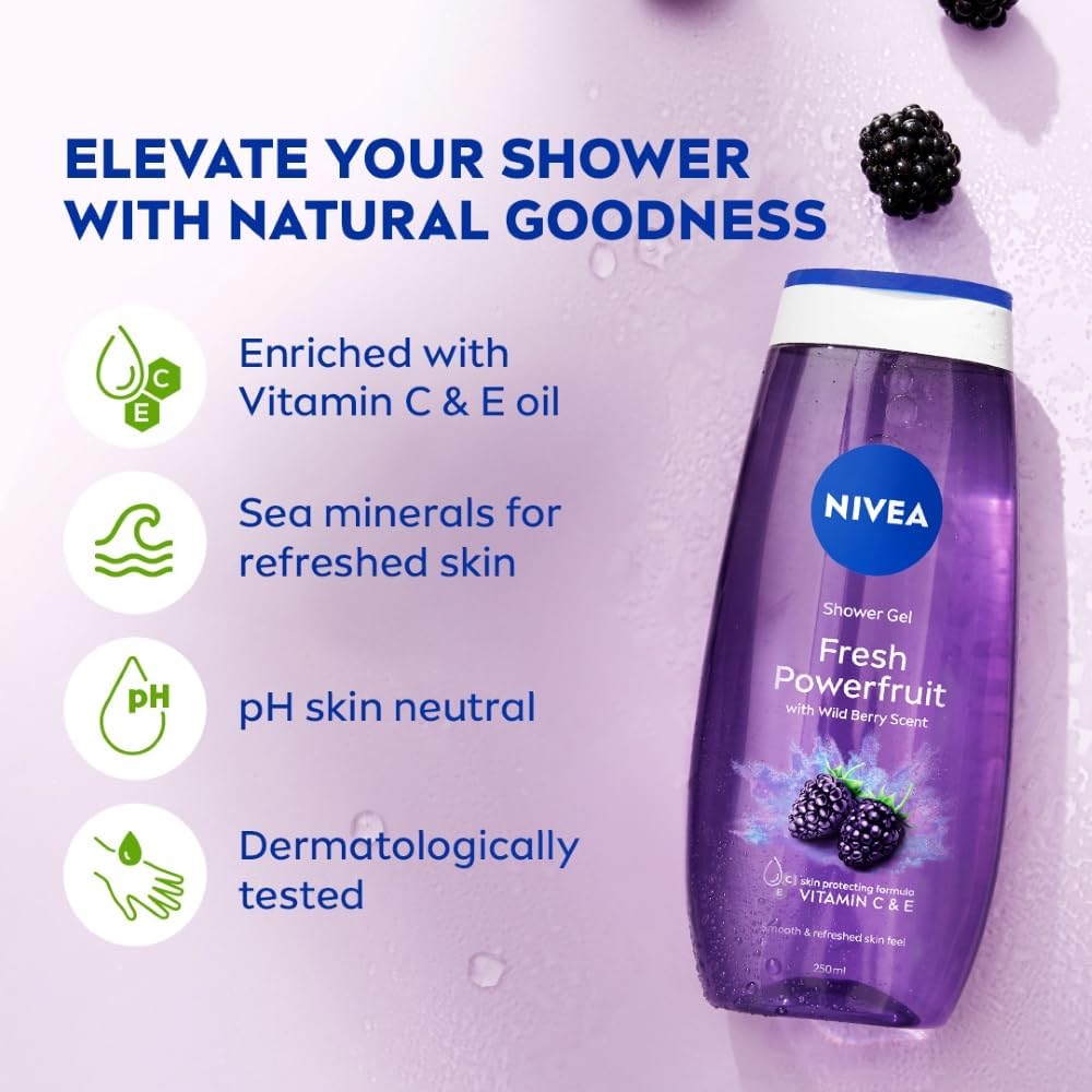 Nivea body wash cap and dispenser mechanism close up
