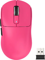 ATTACK SHARK X3 Lightweight Wireless Gaming Mouse with Tri-Mode 2.4G/USB-C Wired/Bluetooth,26K DPI, PAW3395 Optical Sensor,Kailh GM8.0 Switch,5 programmable Buttons for PC/Win/Mac(Red) - Image 11