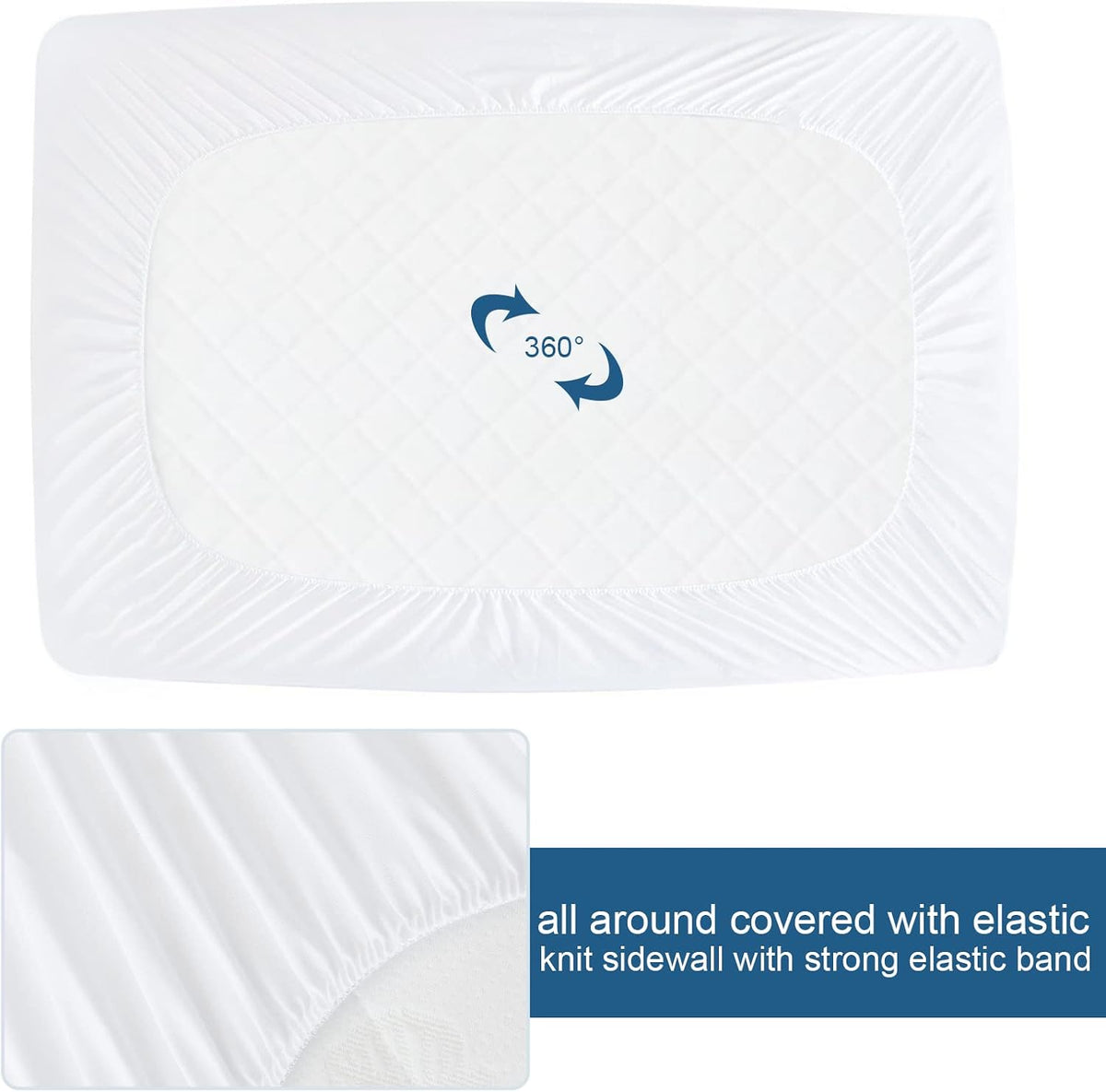 Springspirit mattress protector packaging and label view