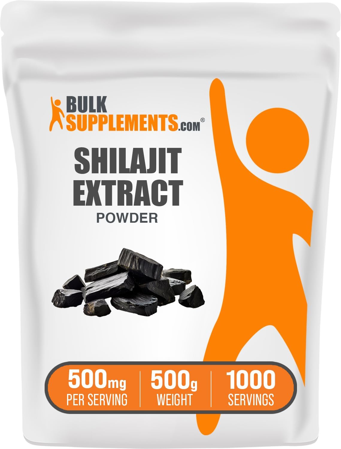 BulkSupplements Shilajit 500mg serving size reference