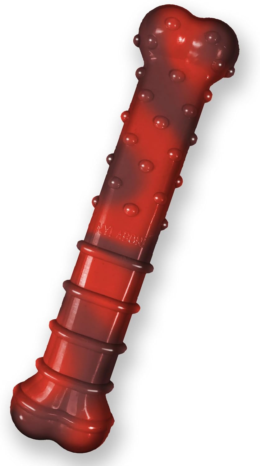 Nylabone Power Chew Textured Bone Dog Chew Toy, Beef Jerky Flavor, Small | Durable, long lasting, discourages destructive chewing, teeth-cleaning textures, flavor throughout, for dogs up to 25 lbs - Image 14