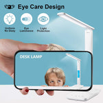 LAOPAO Desk Lamp with Wireless Charger: USB Charging Port, Table Lamp with Clock, Desk Lamps for Home Office College Dorm Room Essentials - Image 8