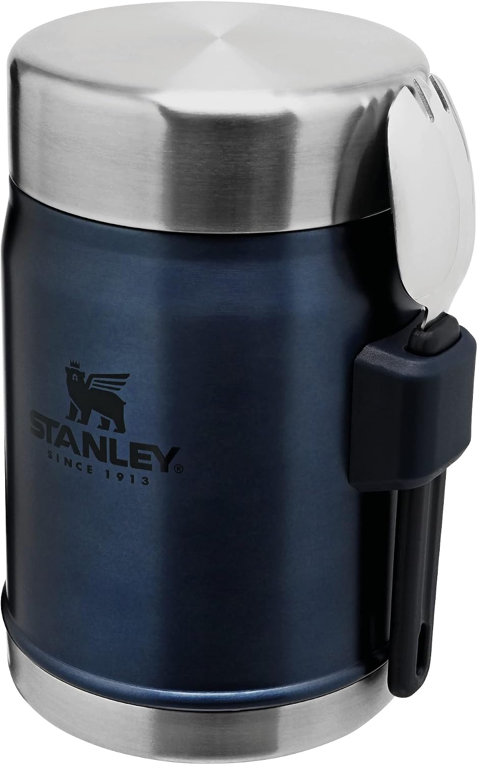 Stanley Leakproof-Dishwasher Safe, Stainless Steel, Matte Black, 0.4L | Keeps Cold 7 Hours - With Spork - Leakproof - Dishwasher Safe - BPA-Free Stainless Steel Food Jar - Image 9