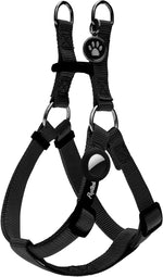 PUPTECK dog harness front view in black