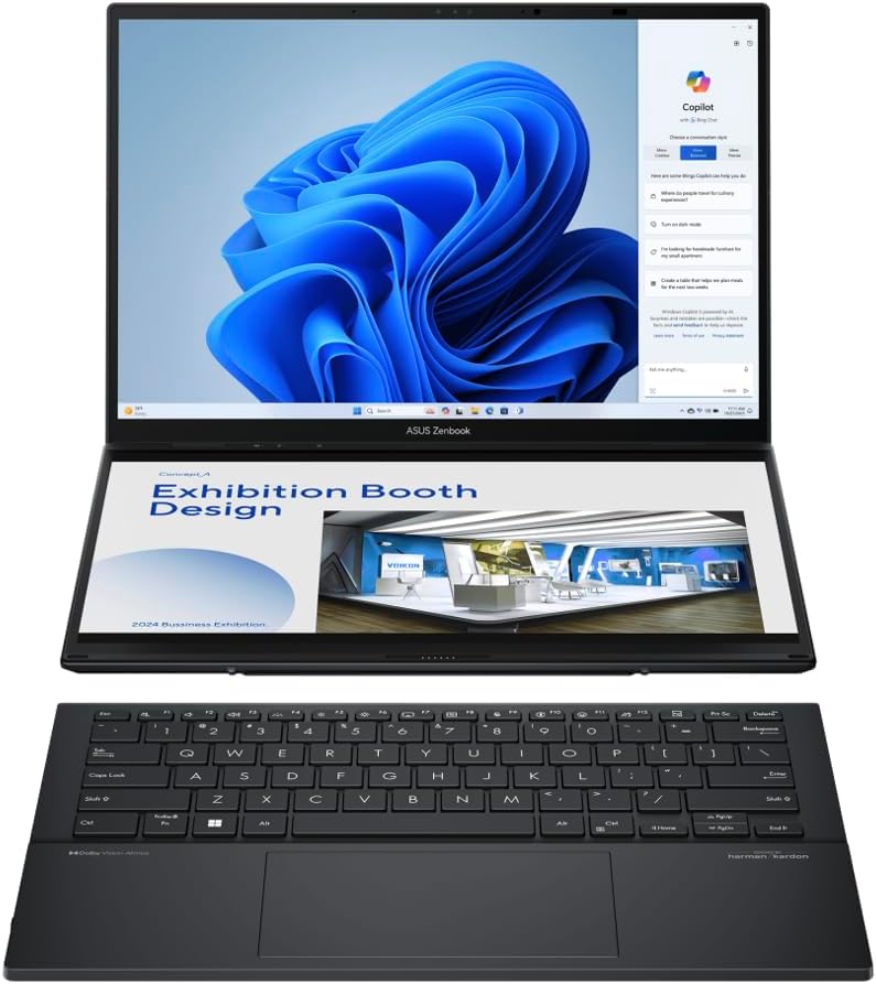 ASUS Zenbook Duo premium package showcasing the authentic imported retail box and bundled stylus accessory