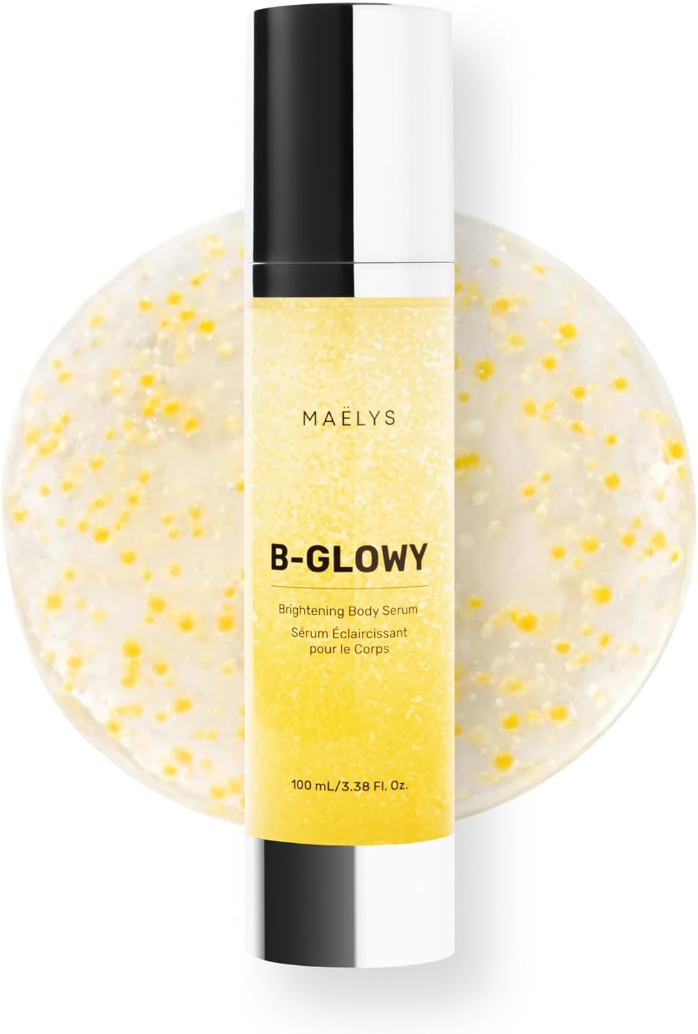 MALYS B-GLOWY Brightening Body Serum for Dark Spots - Supports Even Looking Skin - Peptide Formula with Niacinamide & Meadowfoam Oil (3.4 Fl Oz) - Image 1