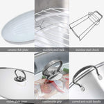 Whole fish steaming inside Eglaf stainless steel oval stockpot