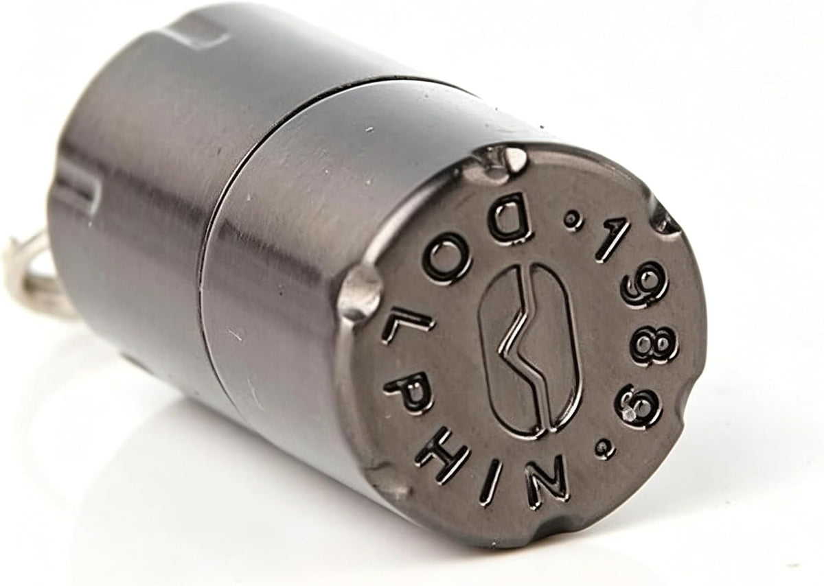 UOOPHEE waterproof peanut lighter open cap showing wick and flint wheel mechanism