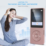 AGPTEK A02S portable sports MP3 player in use
