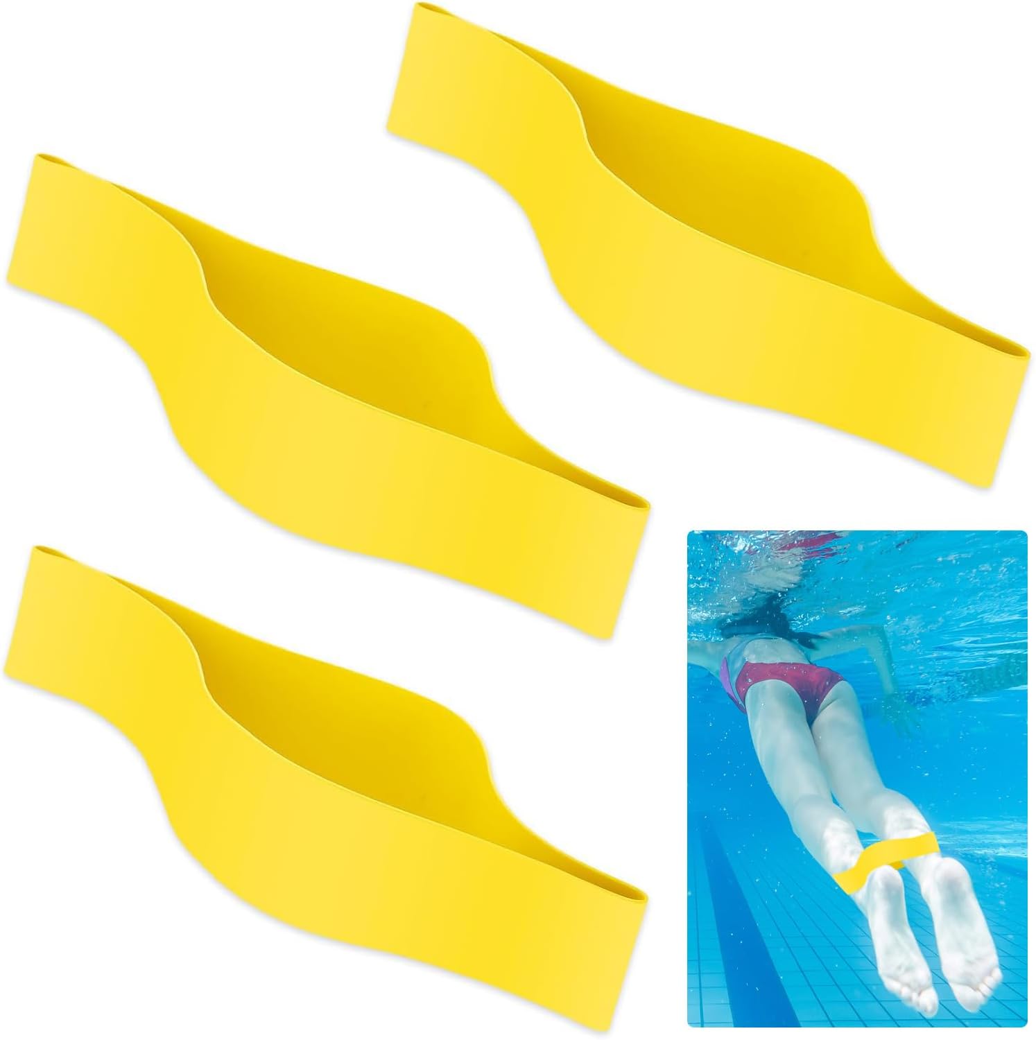 LJHYSD rubber ankle strap for swimming front view
